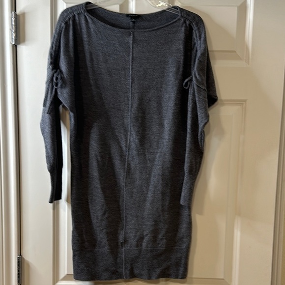 Ann Taylor Small Dark Gray Sweater Extra Fine Merino Wool - Picture 5 of 7